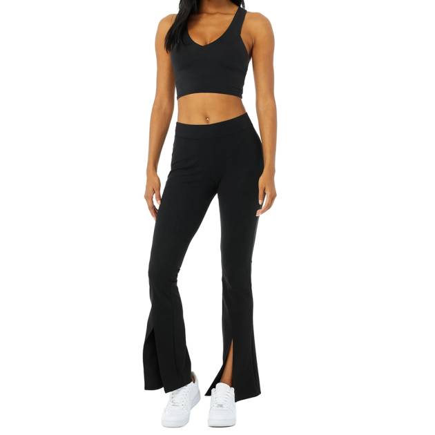 Damen Fitness- und Yoga-Set (mit Schlaghosen)